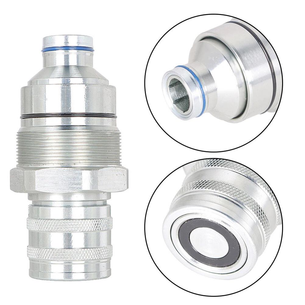 2pcs 7246802 Female Flat Connector With 7246799 Fair Flat Connector 1/2inch Hydraulic Male & Female Flat Face Coupler Kit