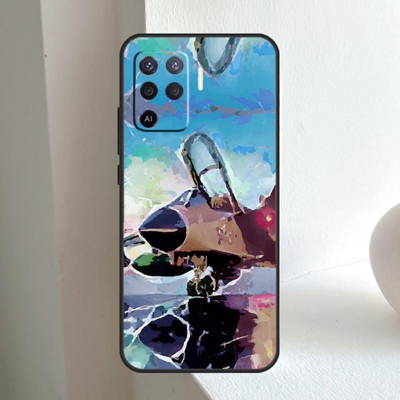 Aircraft Helicopter Airplane Pilot For OPPO A74 A54 A94 A17 A57 A15 A16 A76 A96 A18 A38 A58 A78 A98 A40 A60 A80 A5 A6 Pro Case