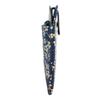[Inden-ya] Inden Long Wallet, Large, Thin Deerskin, Navy Blue with White Lacquer, Forget-me-not Pattern, 2107-14-181