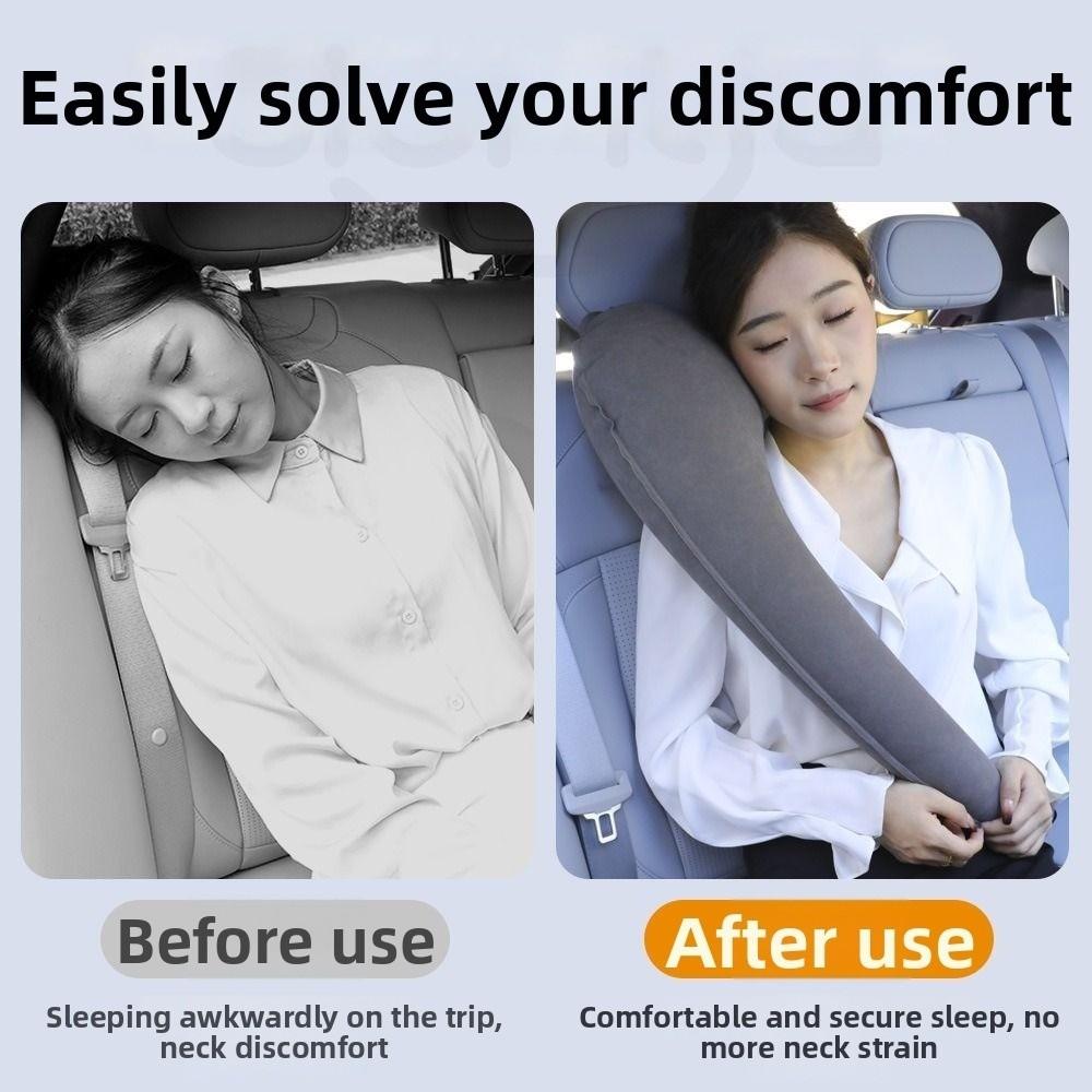 Ergonomic Travel Inflatable Pillow Foldable Chin Support Cushions Portable Headrest Office Rest