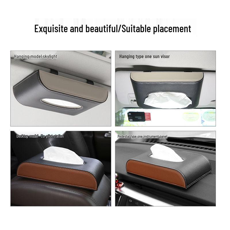 Sun Visor Car Tissue Box: Cross-Border Hanging Napkin Holder