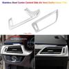 Stainless For BMW 5 Series G30 Car Dashboard Side AC Air Vent Outlet Cover Trim