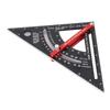 7in Carpenter Square Aluminum Alloy 70 Degrees  Adjustable Combination Square Metal Rafter for Woodworking