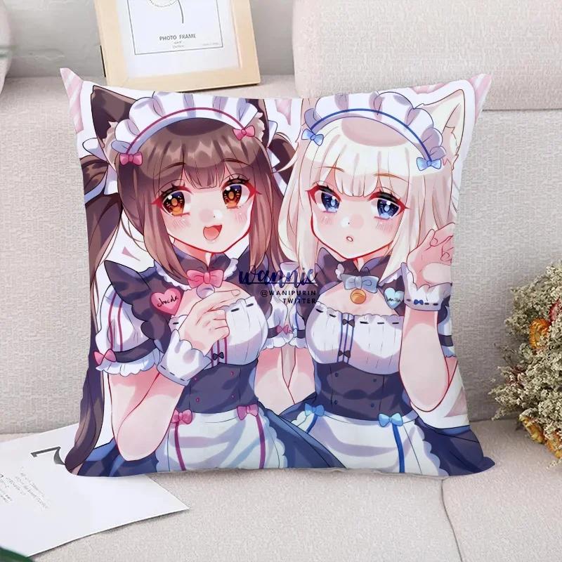 Cushion Cover  NekoPara Pillowcases for Pillows x Cushions Covers for Bed Pillows Pilow Cases Car Decoration Pillowcase