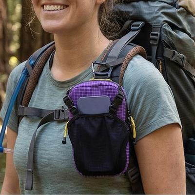 Backpack Strap Pouch Wear Resist Portable Storage Expansion Bag Backpack Arm Hanging Bag Mountaineering Organizer Accessories