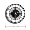 Acrylic Silent Wall Clock Modern Design Battery Powered Quartz Bell Home Decor