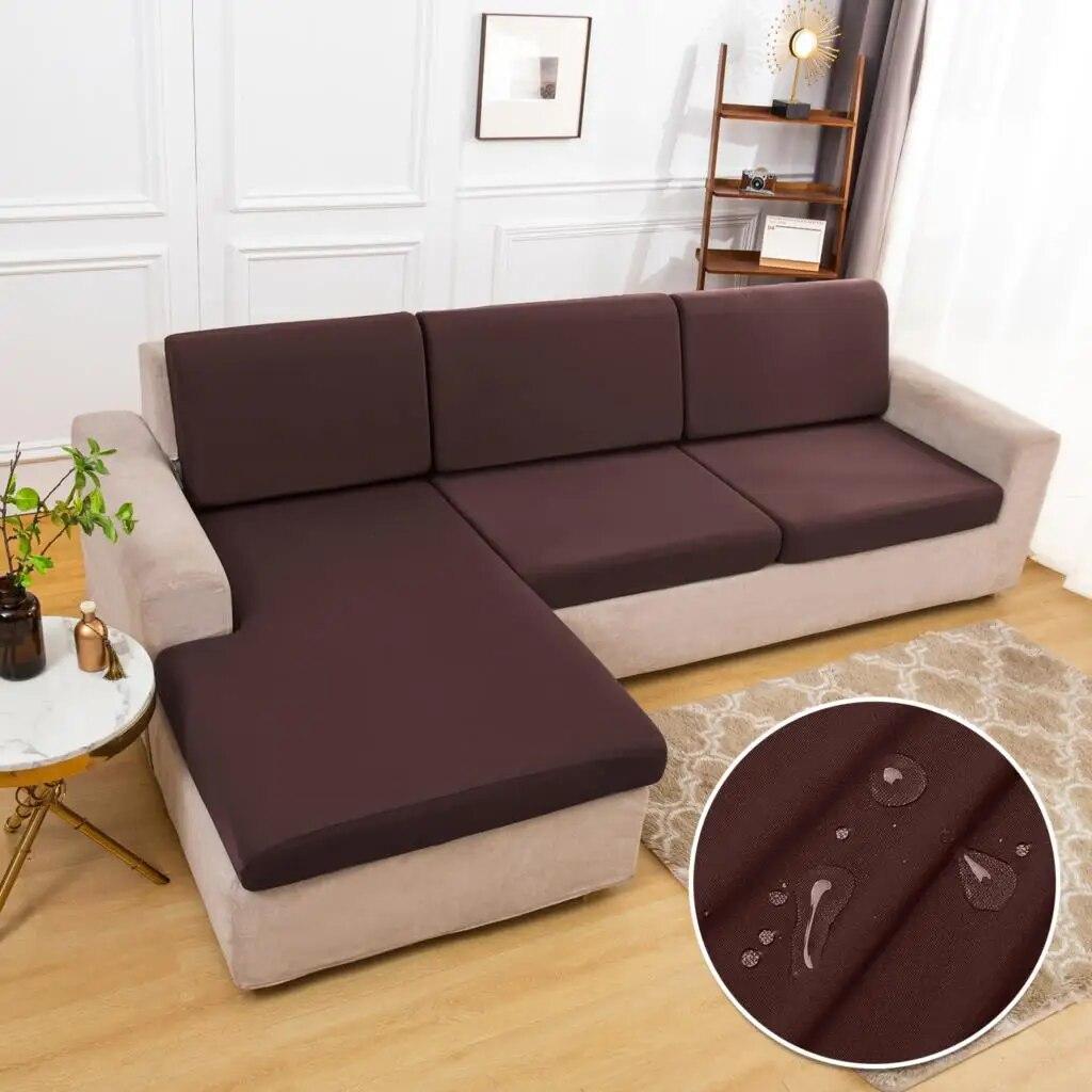 Waterproof Sofa Seat Cushion Cover Elastic Protector Sofa Covers Pets Kids Sofa Cover For Livingroom Sofa Cushion Home Hotel