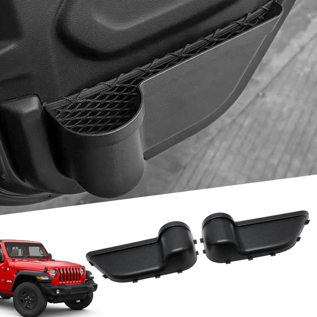 Car Door Storage Pockets Organizer Box For Jeep Wrangler JL JLU Gladiator JT 2018-2025 Side Insert Tray Holder