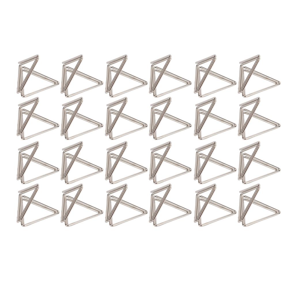 24 Pcs Card Clip Holder Triangular Simple Stylish Lightweight Portable Card Clips for Office File
