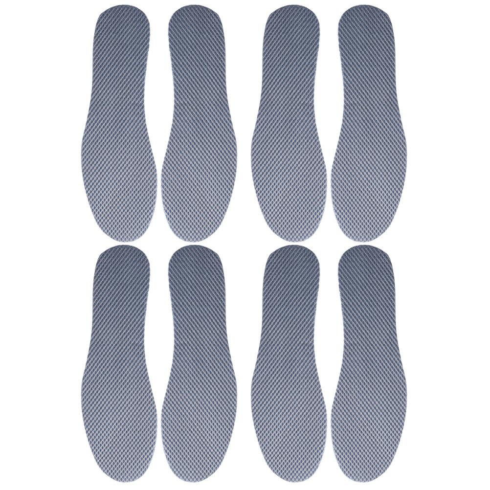 4Pairs Breathable Sports Insoles Shock-Absorbing Arch Support Shoe Cushions Sweat Absorb Feet Pads for Women Size 35 6.5us 4Uk