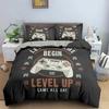 Gamepad Duvet Cover 2/3Pcs Game Bedding Set Teens Video Game Quilt Cover Set ,King, Double Bed, For Bedroom