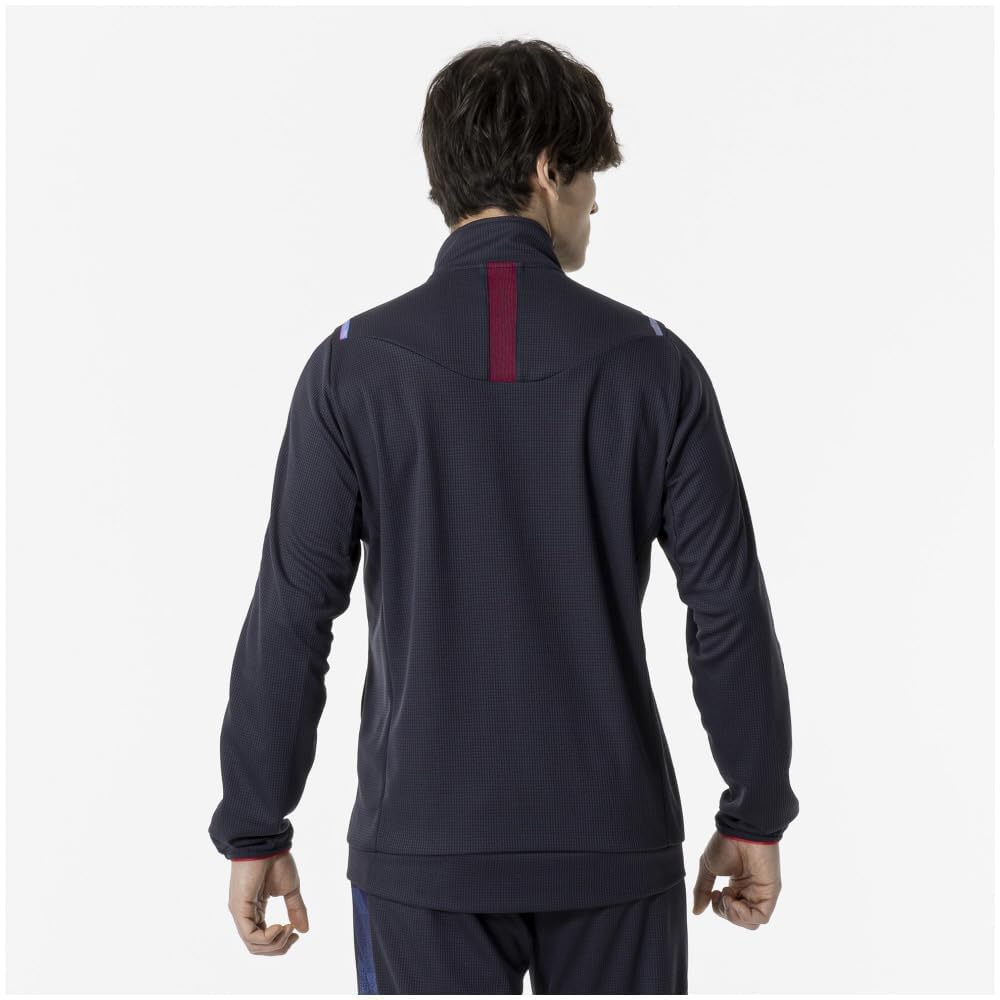 Mizuno Dry Aeroflow Training Hoch Tief Größe L Jacke, Atmungsaktiv, 32MCA556, Marineblau,