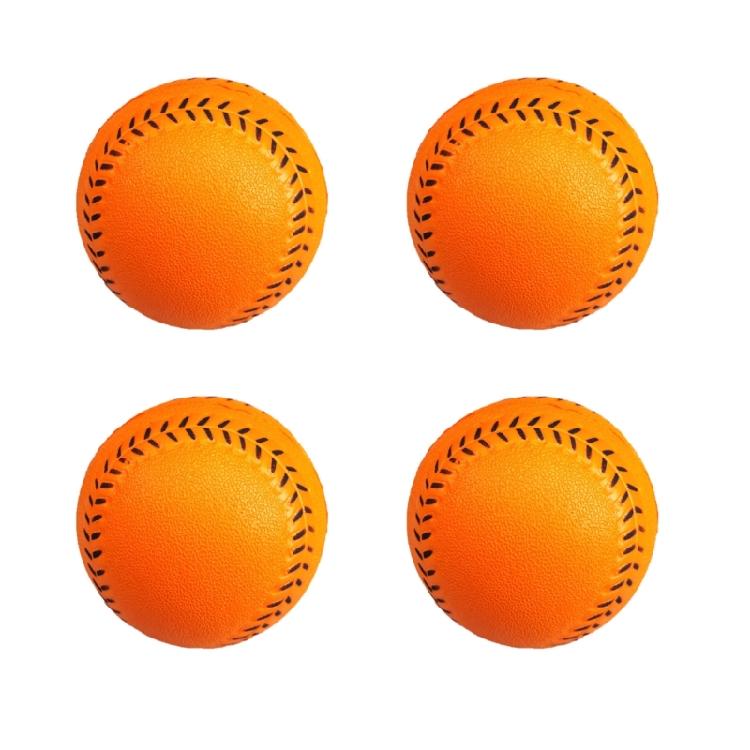 4Pcs Soft PU Baseball Foam Softball Elastic Squeeze Toy Training Ball for Outdoor Practice Team Game Easy to Use