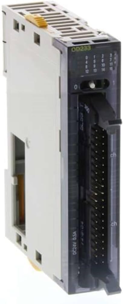 

Omron Transistor Output Unit, 12-24V DC, 32 Outputs, Sink, CJ1W-OD233