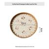 Handmade Rattan Round Light Luxury Tray for Picnic, Fruit, and Candy Storage in the Living Room or Restaurant.