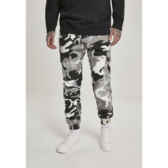 Pantalon Cargo Jogging - URBAN CLASSICS - Camo Cargo - Marron Camouflage - Coupe Cargo - Confortable En Coton