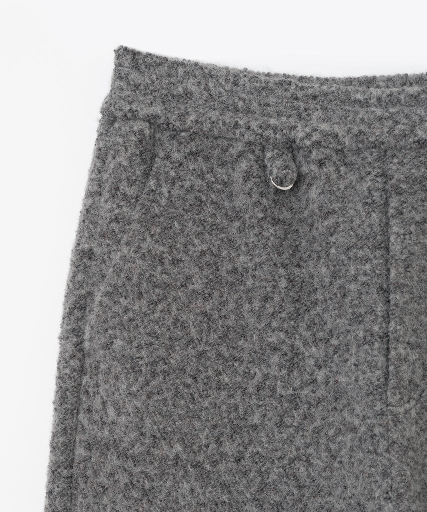 MILLO WOMEN Boucle Zipper Trousers [Melange Gray]
