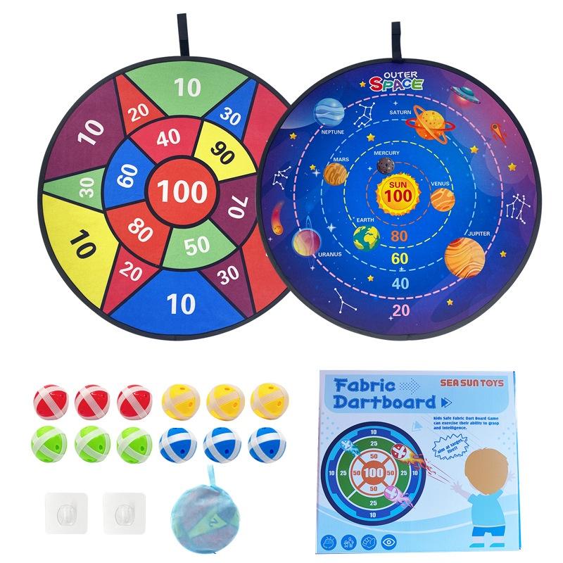 Large Double-sided Target For Cross-border Children's Dartboard Set Indoor Parent-child Game Toy With Sticky Balls