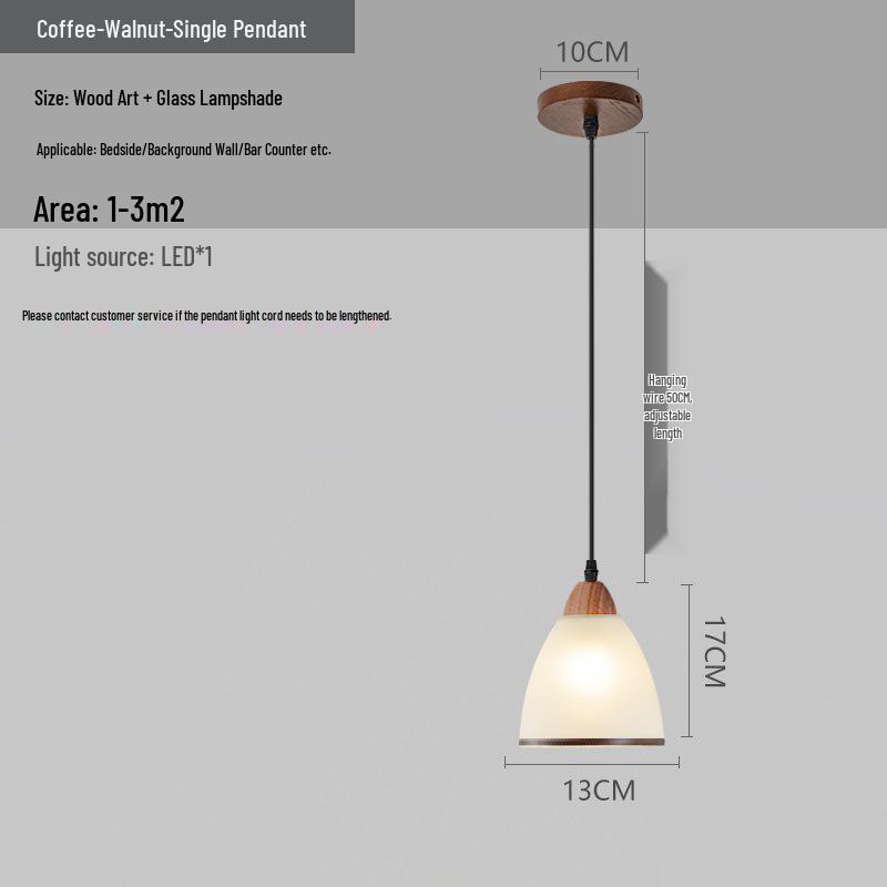 Chinese Retro Bedroom and Hallway Pendant Light