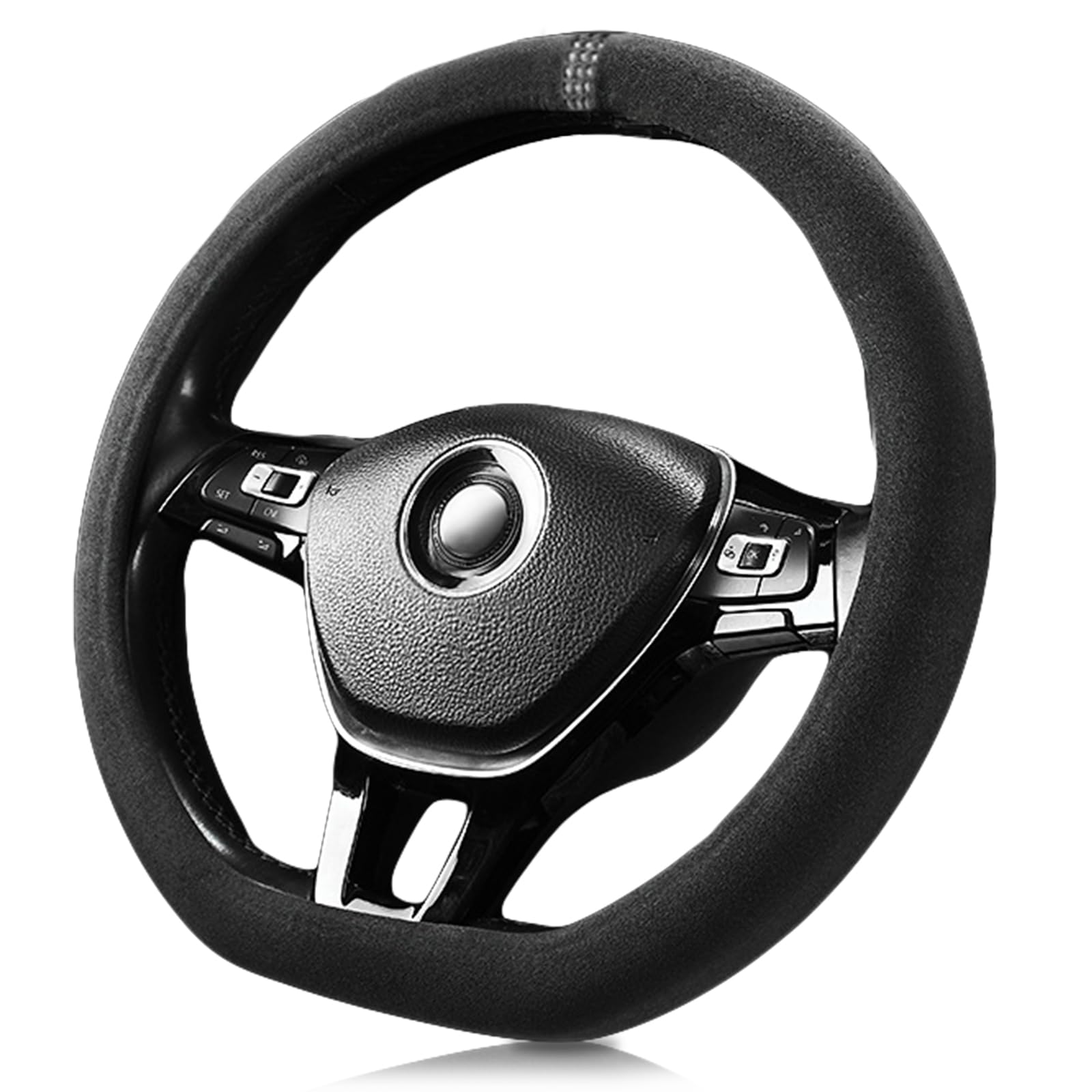 

Meliore Рулевое колесо среднее для стандартного светлого белого чехла, Замша, D-образное, Размер, 38 см, Автомобили, Автомобили, Автомобили, Противоскользящее, Устойчивое к пятнам, белый