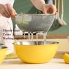 New 304 Stainless Steel Salad Mixing Bowl Sets Egg Beater Basin Dough Food Container Kitchen Fruit Vegetable Whisking Salad Bowl Set