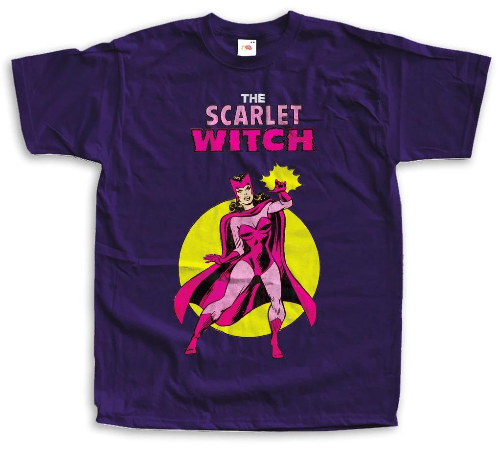 Scarlet Witch Comic Super Heroes Vintage TShirt Unisex size S-5XL 100% cotton