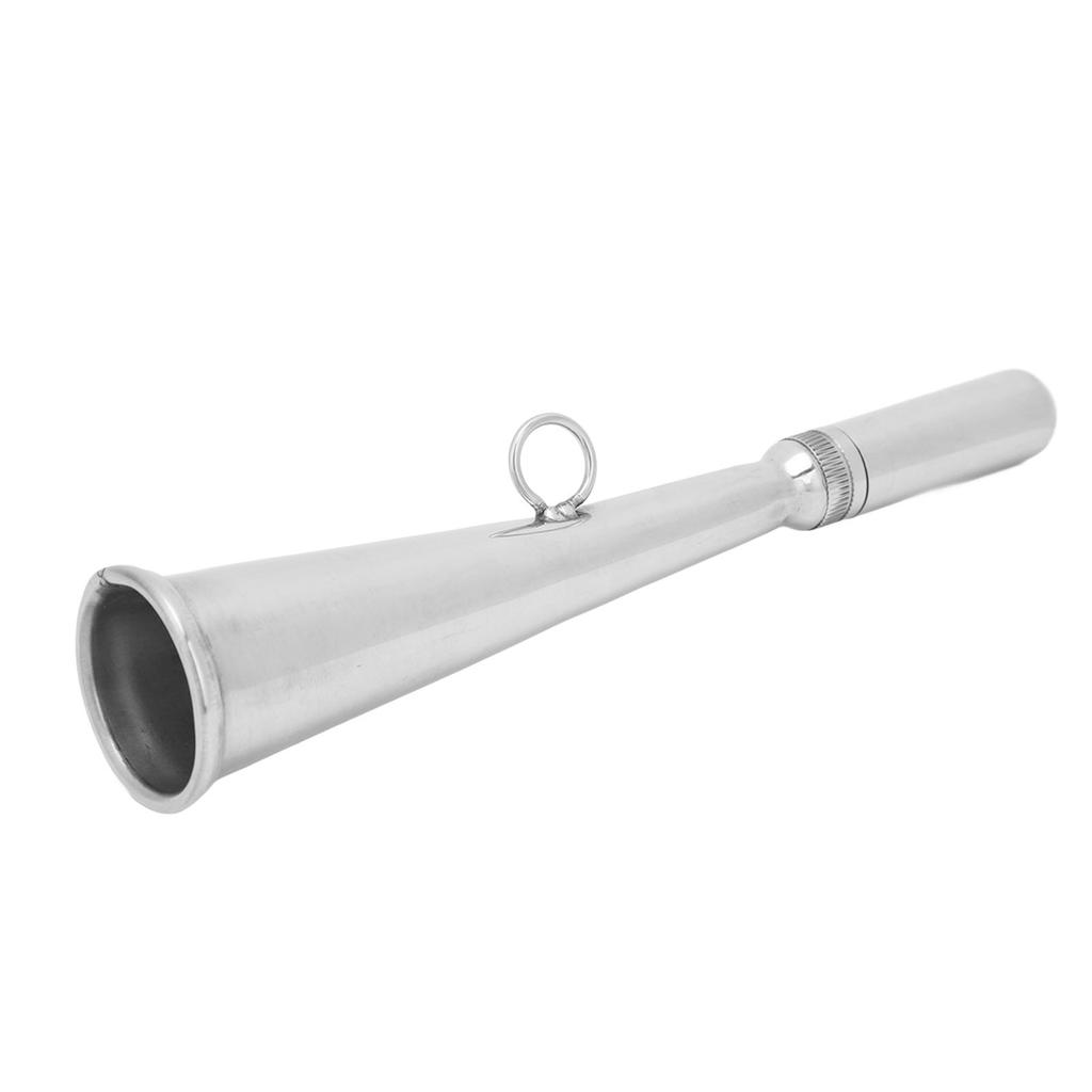Fog Horn Removable Mouthpiece Stainless Steel Clear Sound Lightweight Portable Handheld Foghorn for Marine Boats