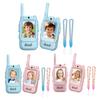 Video Walkie Talkies Toys Rechargeable Play House Toys for Kids Adjustable Lanyard Two-Way Video Call Device for Role Play & Parent-Child Interaction