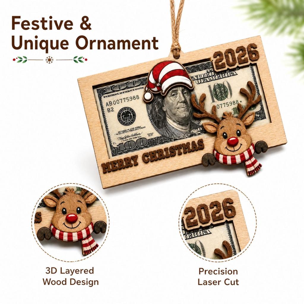 Christmas Gift Hanging Ornament for Holiday Decor and Present Display