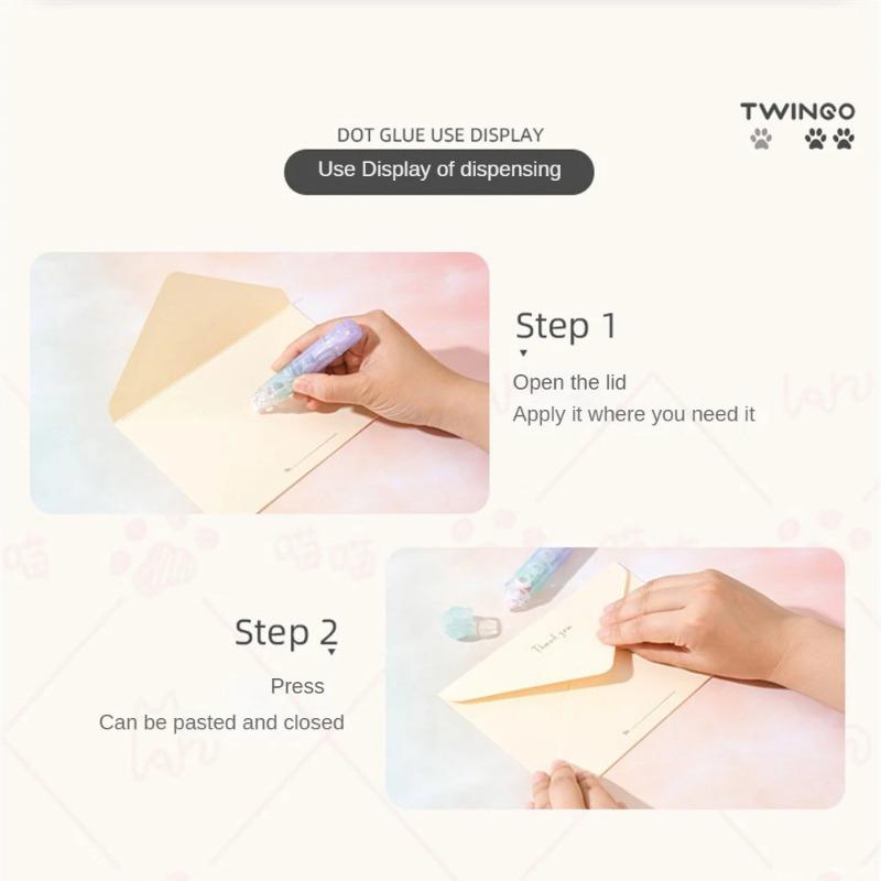 1pcs Double Ended Correction Lovely Cute Cat Design Dual Function Easy To Use Convenient Correction Portable Stationery