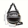 Ladies' Round Ball Bag, with Detachable Shoulder Strap, Multifunctional Shoulder Bag, Korean Style Small Round Bag, Ladies' Bag