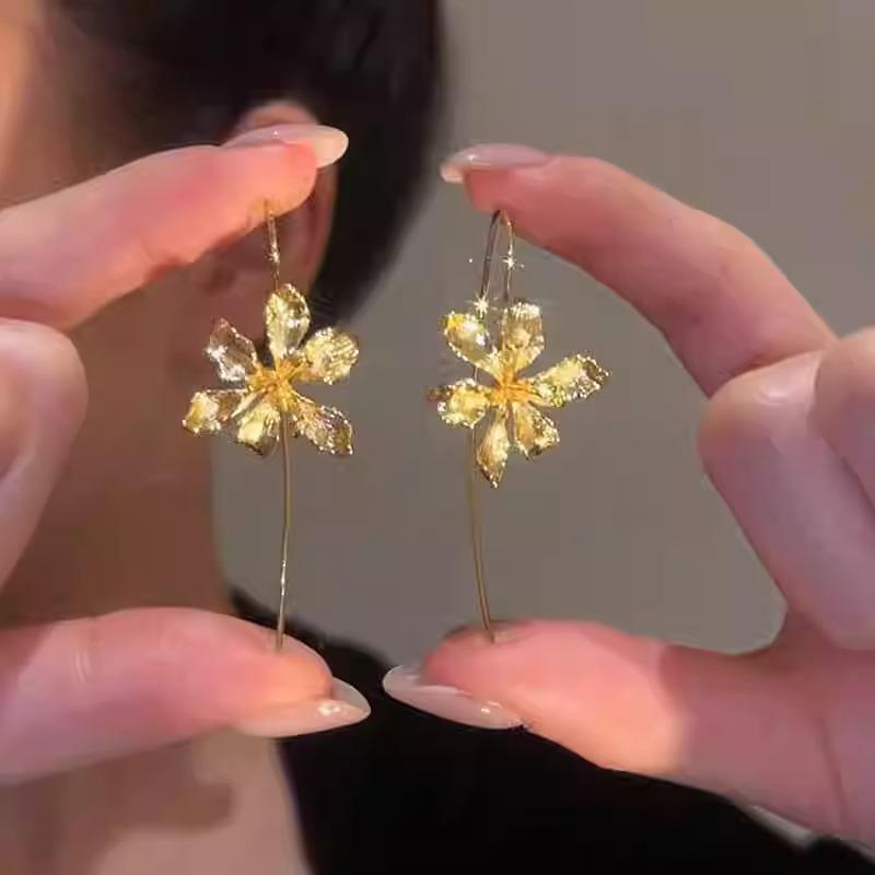 Retro Floral Tassel Earrings - High-End Luxury Fashion for Women