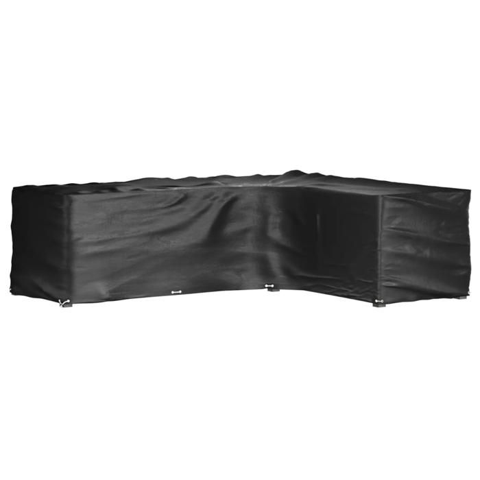VidaXL Housse de salon de jardin en forme de L 18 œillets 285x220x80cm 319324