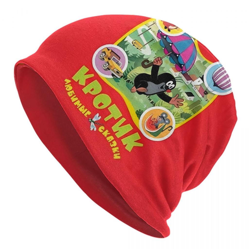 Cartoon Czech The Little Mole Bonnet Beanie Knit Hat Unisex Women Fashion Unisex Krtek Krtecek Warm Winter Skullies Beanies Caps