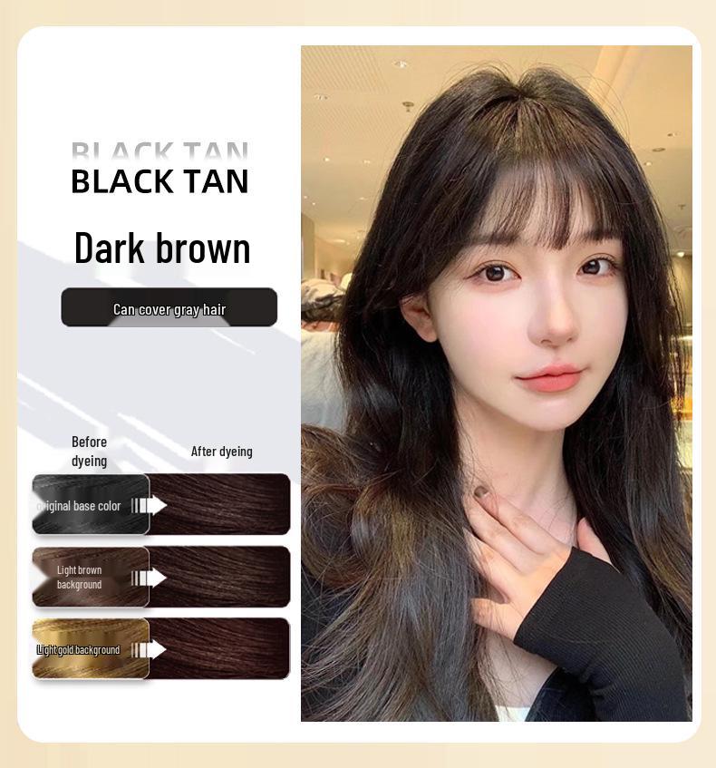 Nanjing Tongrentang Herbal Hair Dye - One Wash Black, Scalp Gentle, White Hair Coverage.