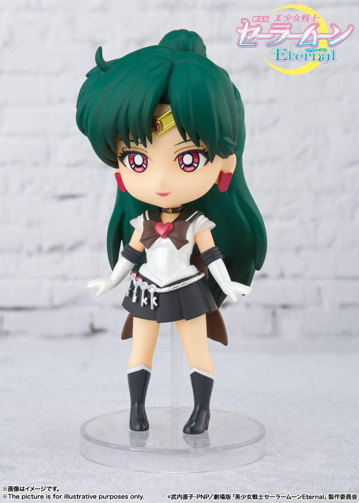 TAMASHII NATIONS Figuarts Mini Pretty Guardian Sailor Moon Super Sailor Pluto Approximately 90mm Painted Movable Figure -Eternal Edition- PVC&ABS
