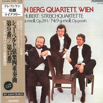 LP Record ALBAN BERG QUARTETT WIEN  SchubertSteichquartett Nr.13 Amol K17C8323 TELEFUNKEN 1982 Japan Obi Classical Used