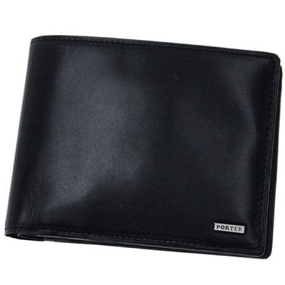 Pánská peněženka Porter Leather Sheen Bifold (Černá)
