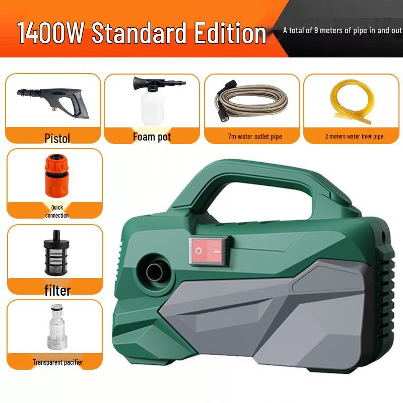 Tragbarer 220V Hochdruck-Autowascher mit superstarker 2025 Boosterpumpe