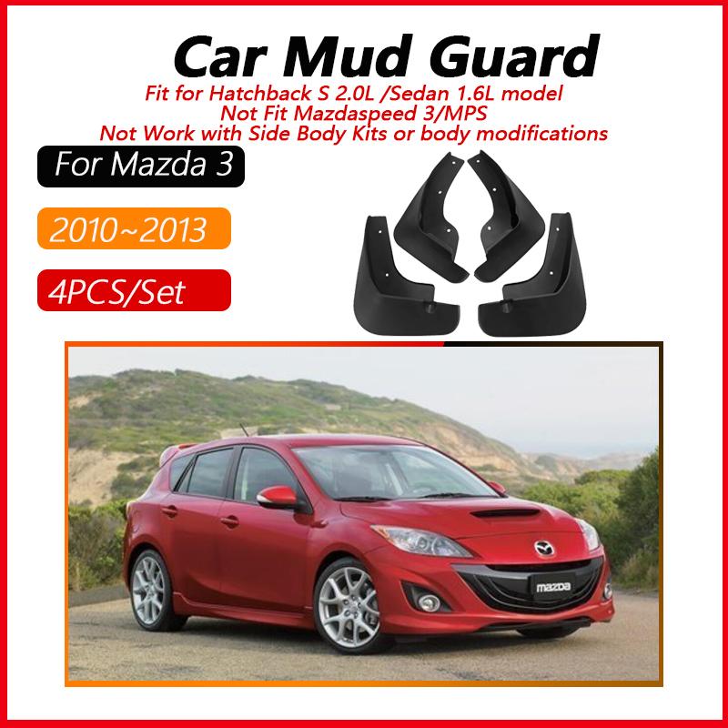 Für Mazda 3 Axela Mazda3 BL HATCHBACK 2010~2013 Auto Schmutzfänger Frostschutz Klappe Spritzschutz Schmutzfänger Vordertür Schutz Auto Zubehör
