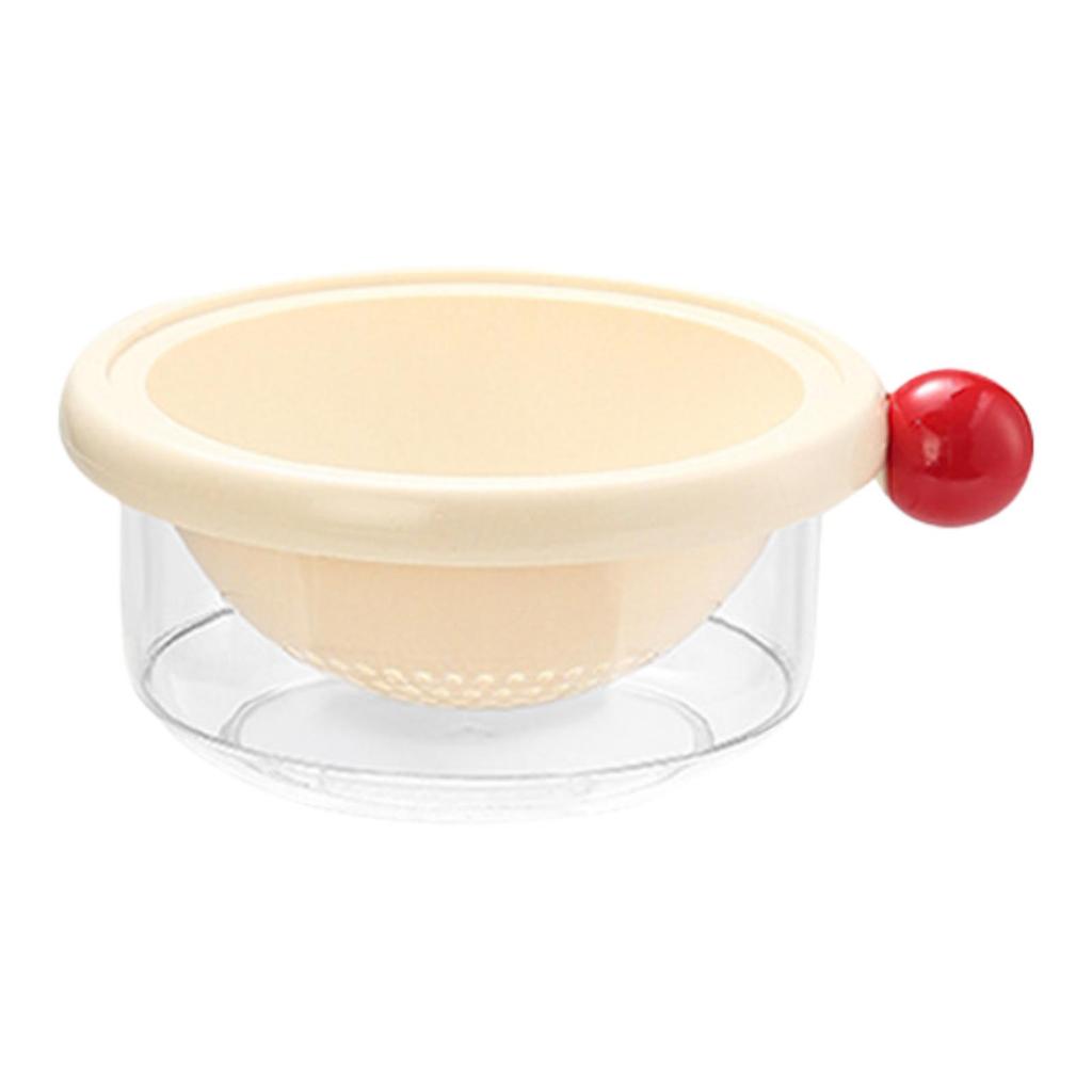 Double Layer Thiened Plastic Drain Basket Two in One Vegetable Waing Tray Multi Functional Fruit Draining Basin