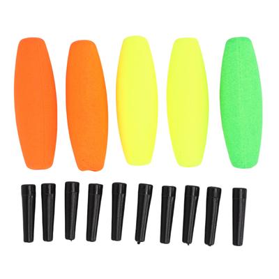 5PCS Fishing Floats High Visibility Impact Proof EVA Float Bobbers Portable Fishing Sea Rod Floats L 6x1.8cm 2.36x0.7in
