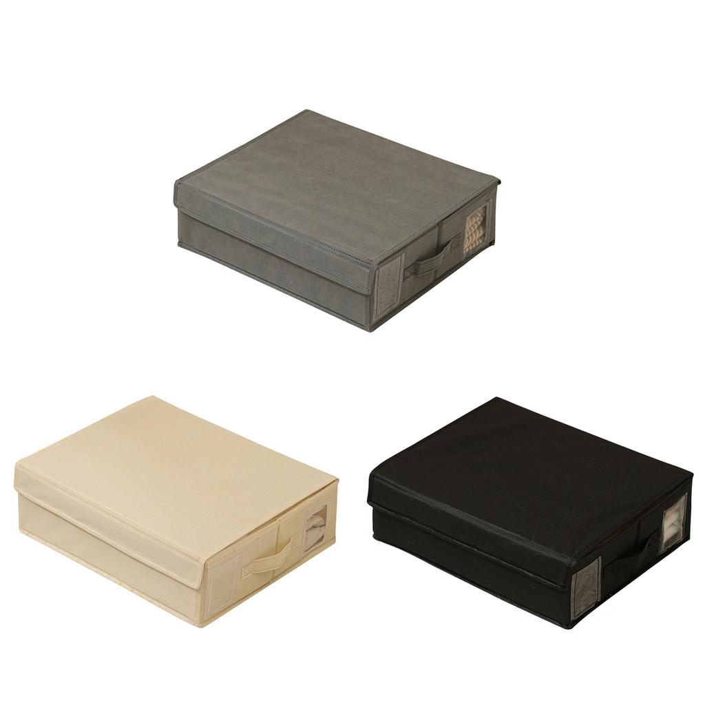 Portable Foldable Storage Organizers Convenient Accessory for Bed Sheets and Blankets in Sturdy Nonwovens Fabric
