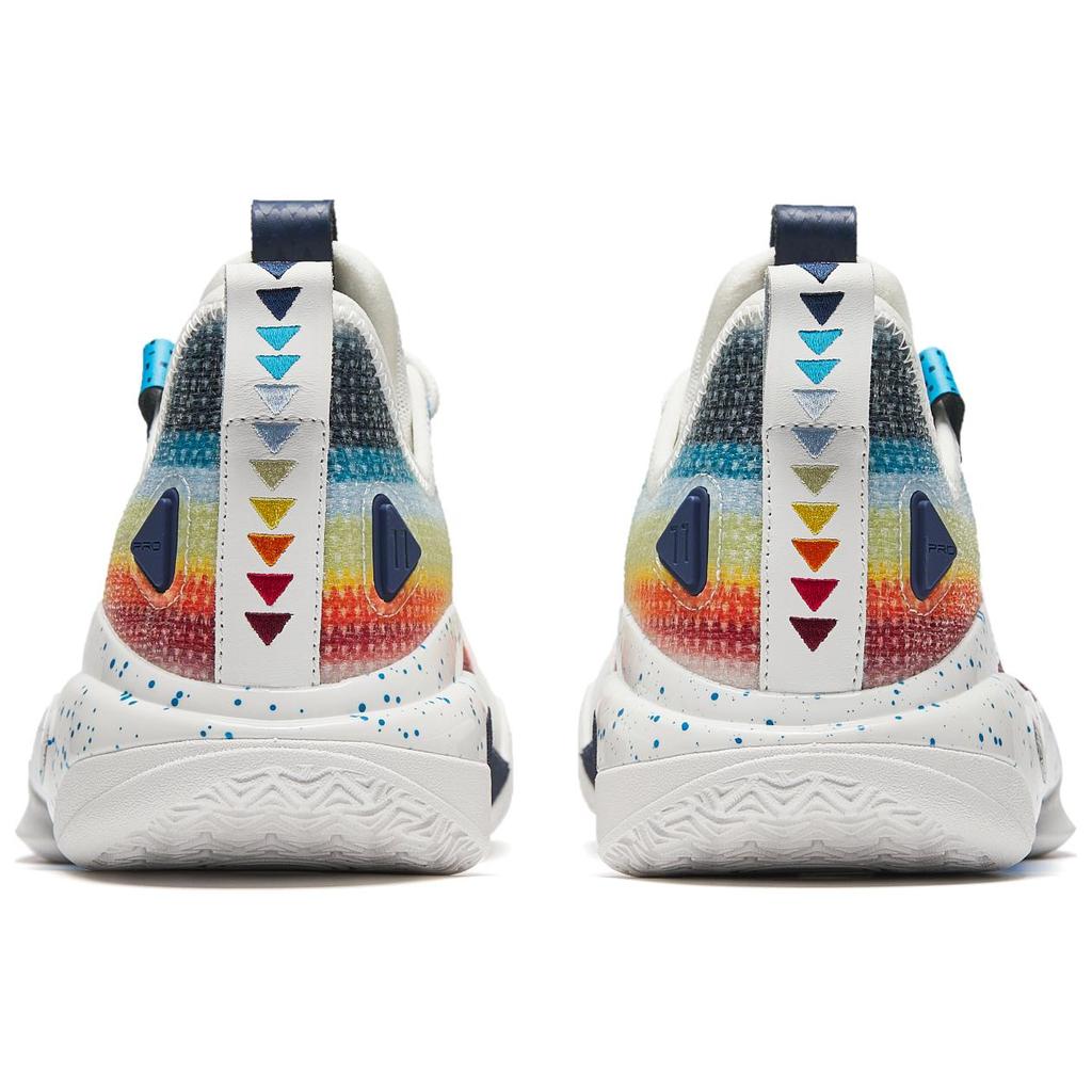 Kyrie Irving x Anta Shock Wave 5 Pro Twilight Pánské tenisky Bílá Modrá Červená 112421111S-4