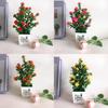 Sasanqua Mini Camellia Potted Plant Ornament For Desktop Decor And Gift Use
