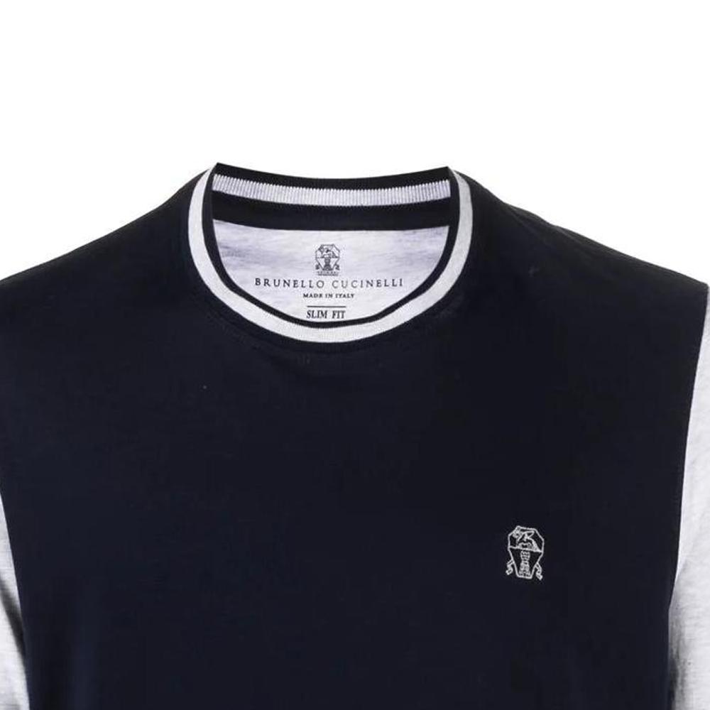 Brunello Cucinelli Logo embroidered T shirt M0T617880G-CW770