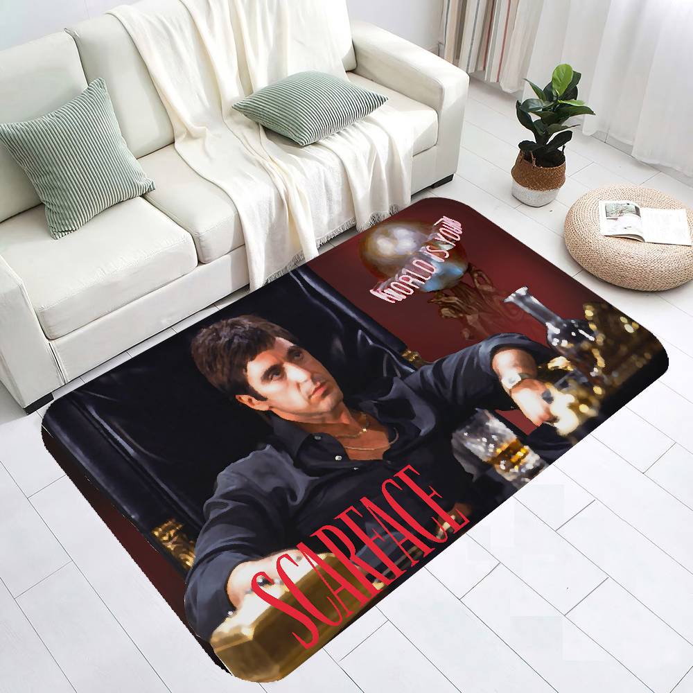 Scarface Movie Room Mats Cheaper Anti-slip Modern Living Room Balcony Printed Modern Home Decor
