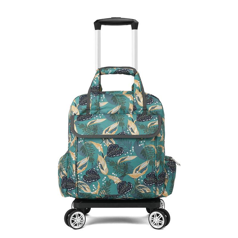 Geantă de mână tip cărucior pliabilă, ușoară și impermeabilă, cu roți universale pentru călătorii scurte și îmbarcare