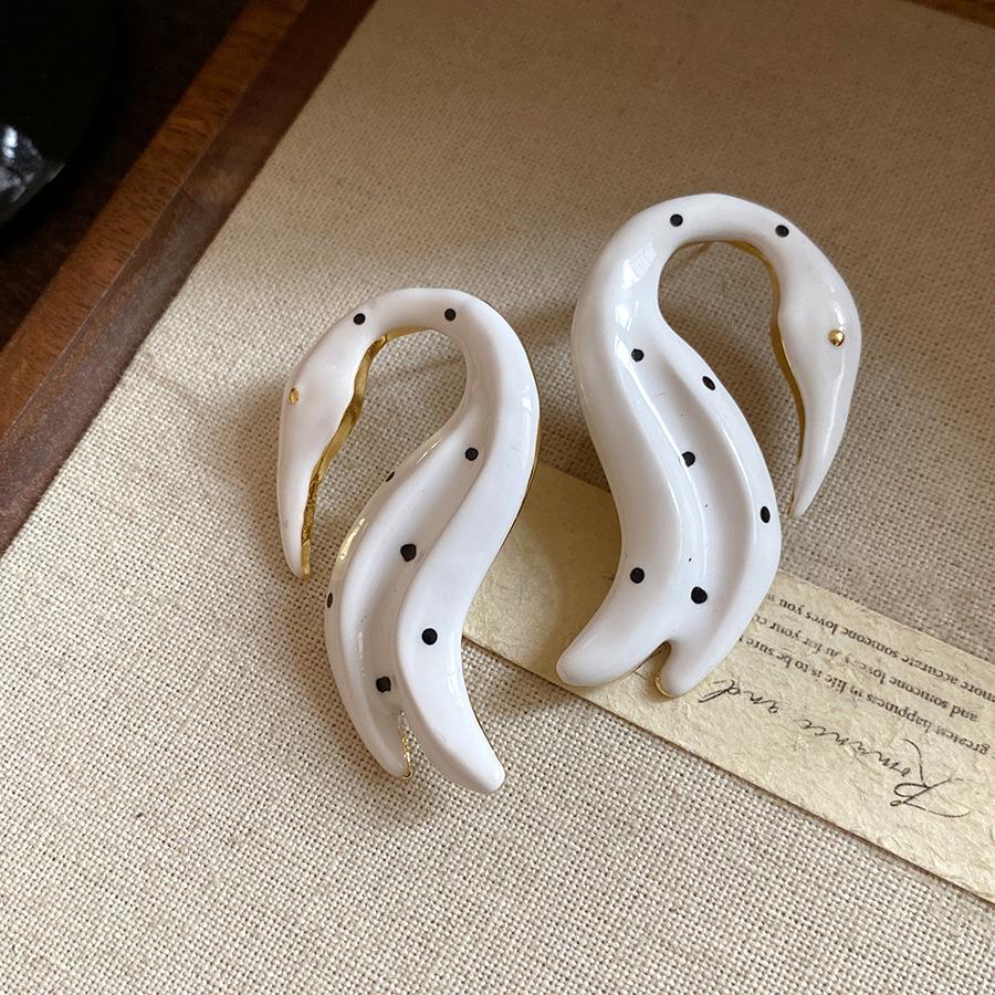 Geometric Stud Earrings Vintage Elegant Luxury Women Jewelry
