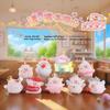 Hot Selling Cat Travel Diary: Blind Box Fashion Resin Figurine - Hand-Painted Cute Cat Desktop Ornament
